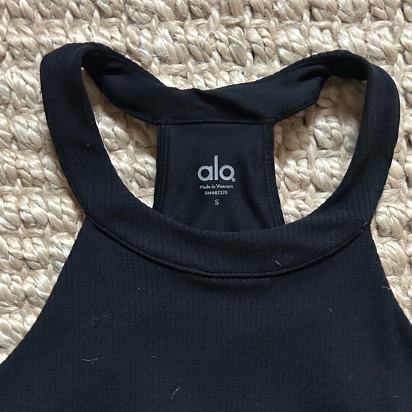Alo Yoga High Neck Ribbed Insight Tank - Picture 3 of 4